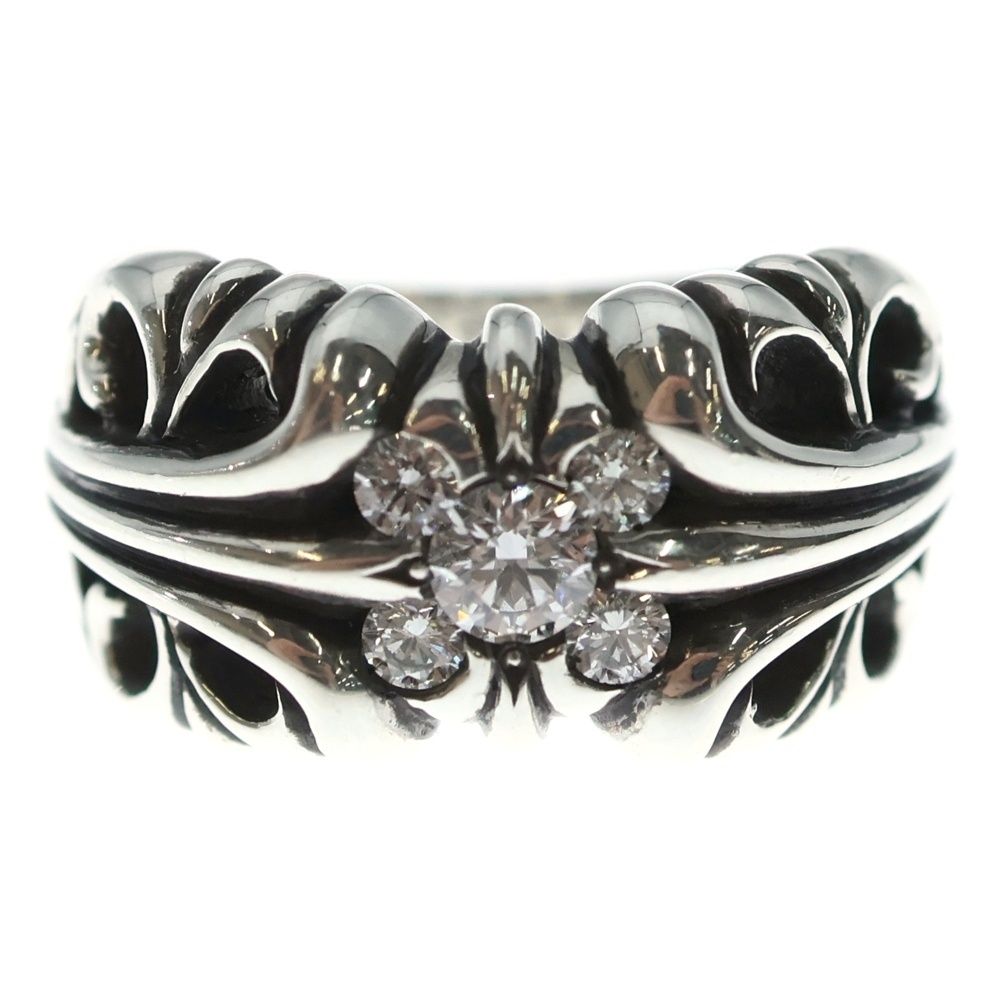  CHROME HEARTS クロムハーツ K-T 5 PT DIA 5ポイントアフターダイヤ シルバー リング 指輪 アクセサリー