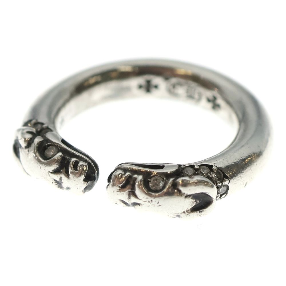 CHROME HEARTS クロムハーツ DOUBLE DOG P DMND RING ダブルドッグ PAVEダイヤ リング シルバー