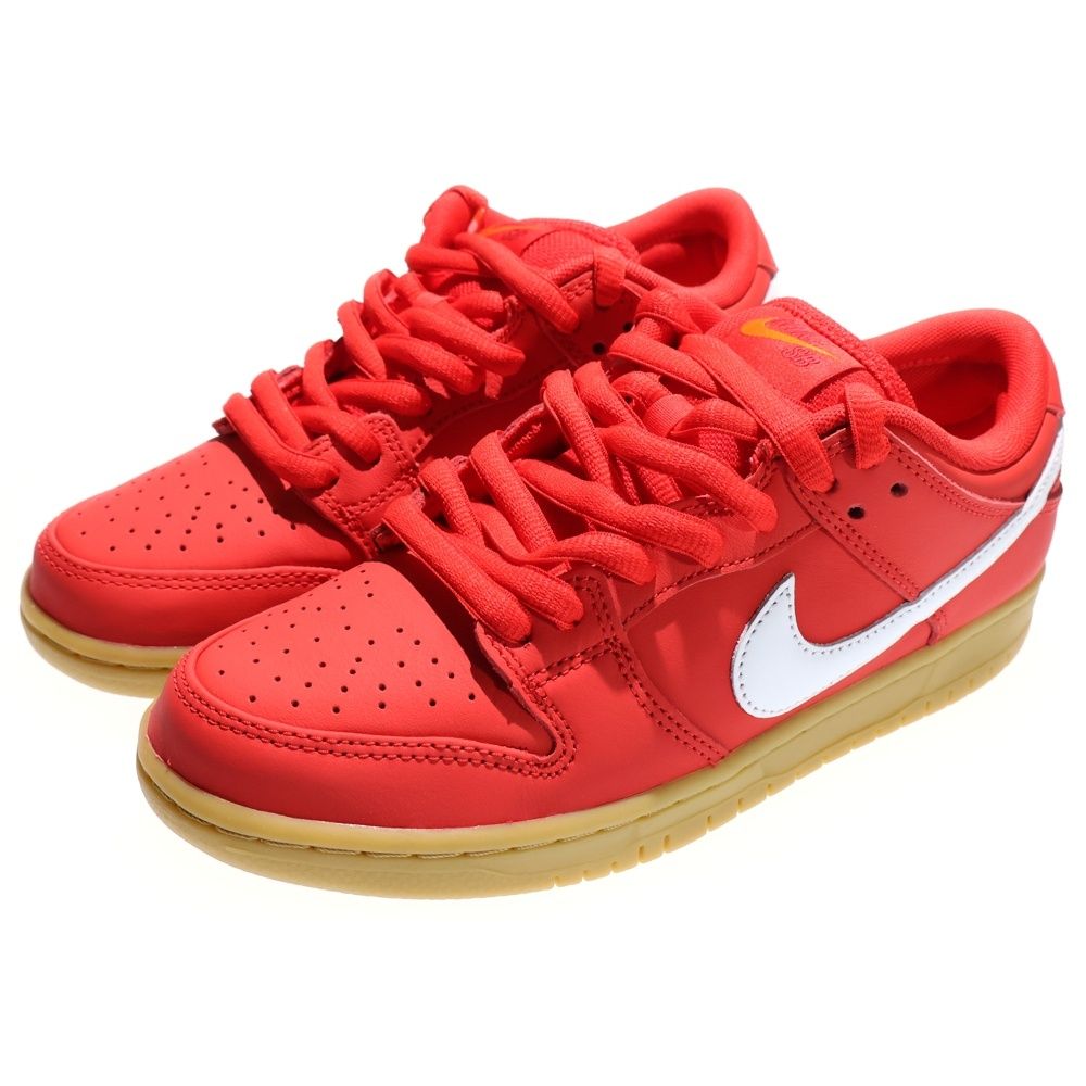 NIKE SB ナイキエスビー DUNK LOW PRO ISO ORANGE LABEL RED GUM ダンク プロ オレンジレーベル ユニバーシティレッドガム ローカットスニーカー US 7.5|25.5 cm FJ 1674-600