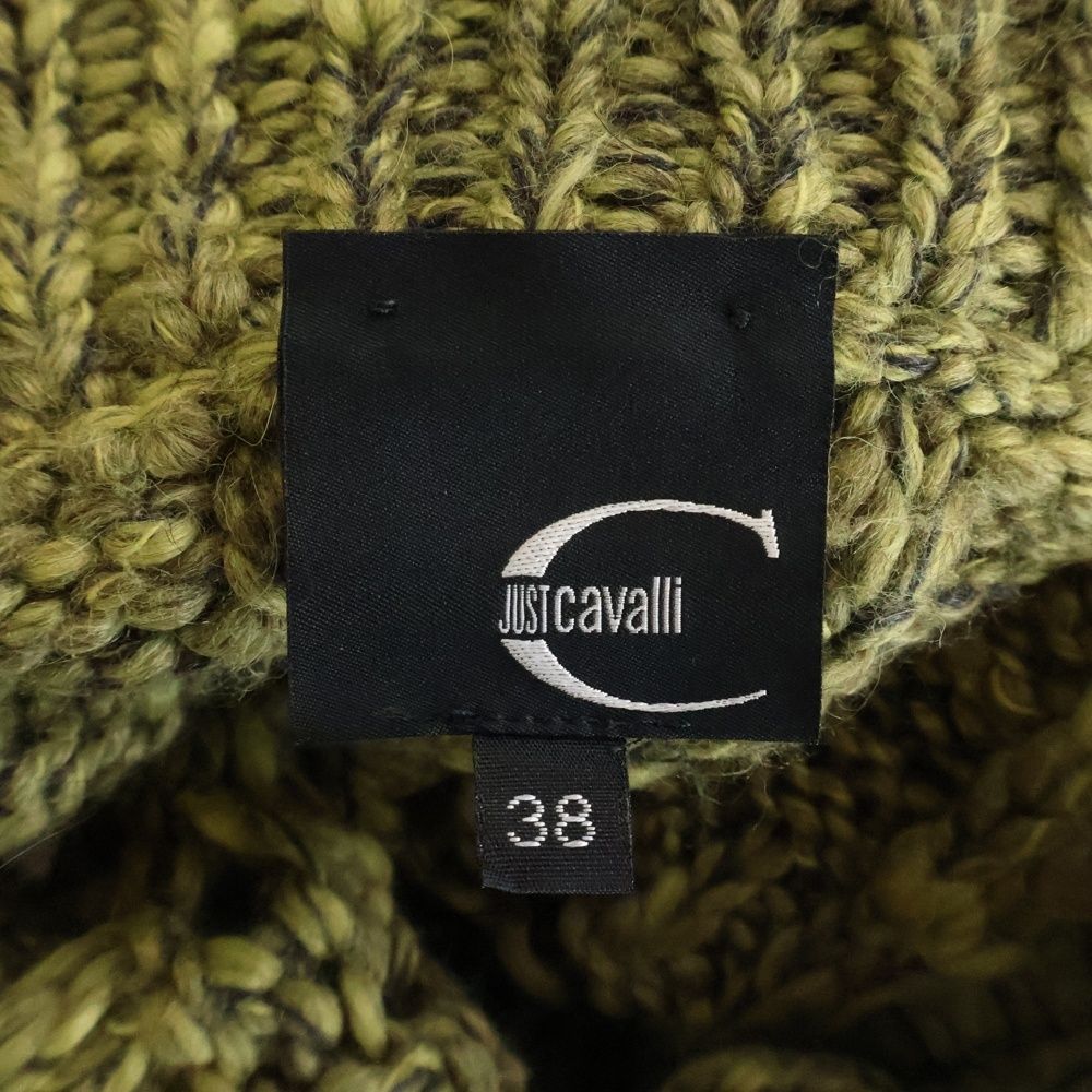 Justcavalli (ジャストカヴァリ) スカーフ付き ハイネックローゲージ