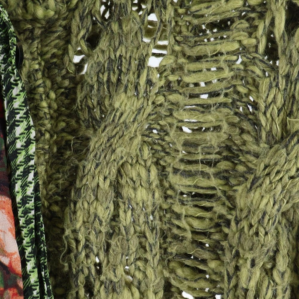 JUSTcavalli ジャストカヴァリ ニット Justcavalli (ジャストカヴァリ) スカーフ付き ハイネックローゲージ