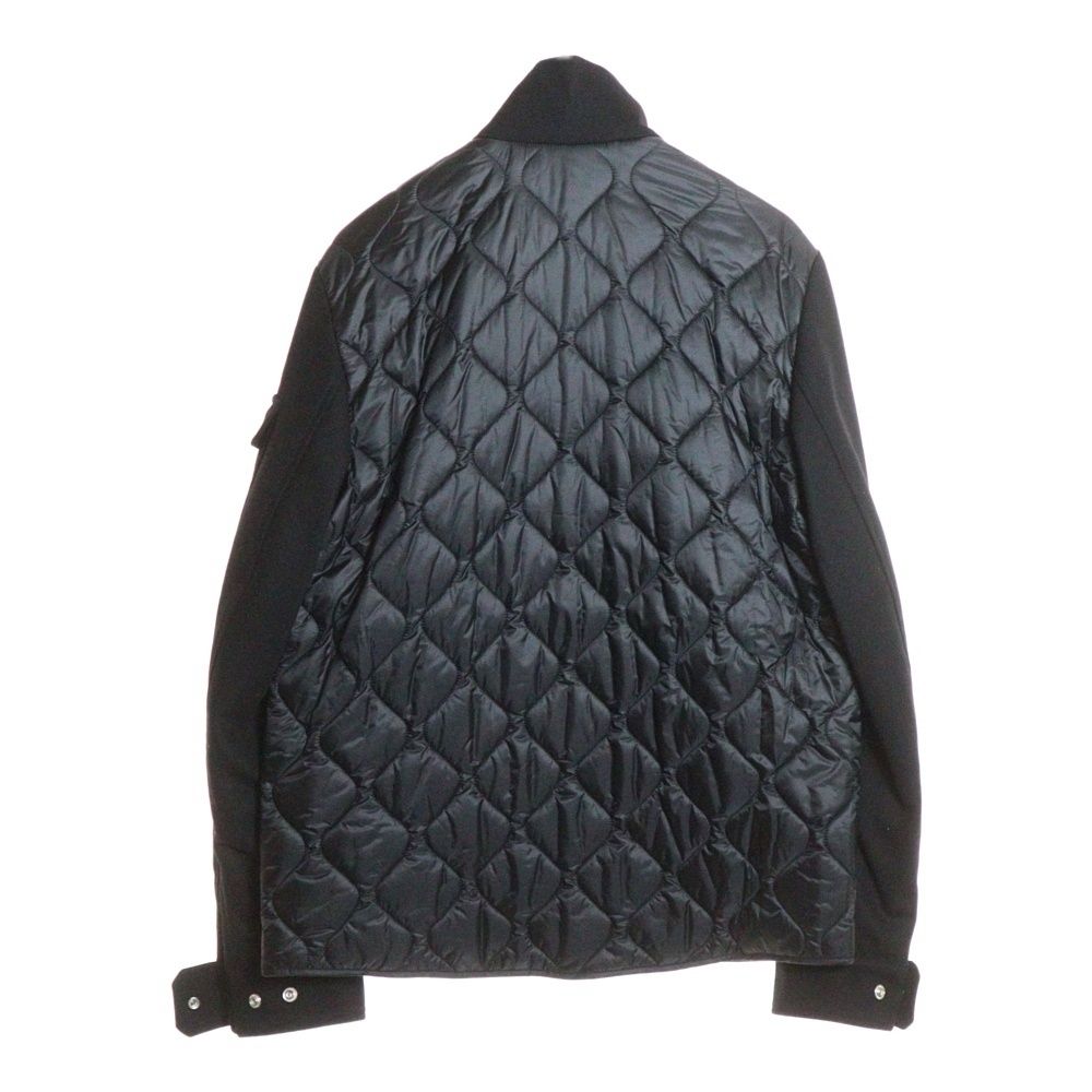 MONCLER モンクレール 25 AW Avoine ナイロン|ウール切返しショートダウンジャケット ブラック