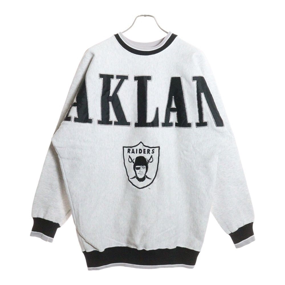 VINTAGE ヴィンテージ 90 s レイダース オークランド ヘビーウェイト クルーネック スウェットトレーナー