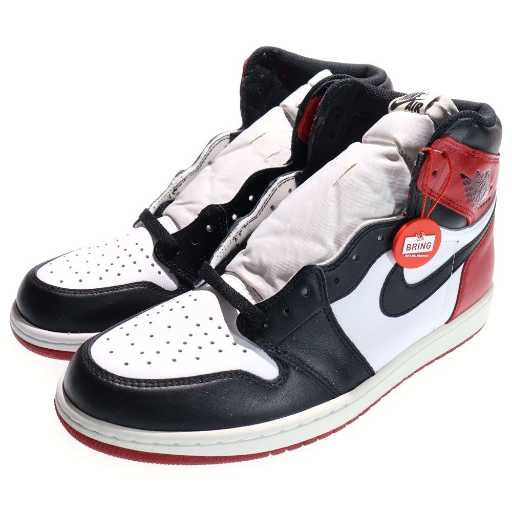 NIKE ナイキ AIR JORDAN 1 RETRO HIGH OG BLACK TOE 555088-125 エアジョーダン1 ハイカットスニーカー つま黒 ブラック|レッド US 10|28.0 cm