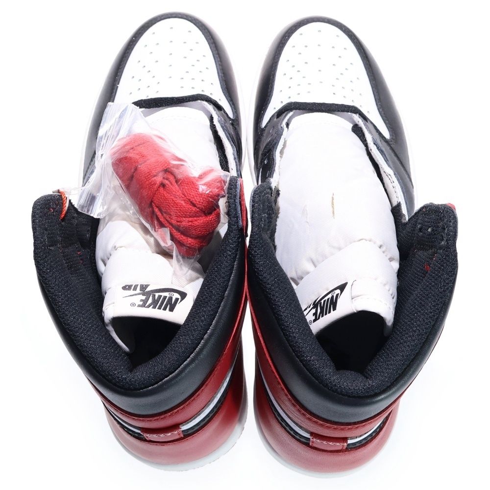  NIKE ナイキ AIR JORDAN 1 RETRO HIGH OG BLACK TOE 555088-125 エアジョーダン1 ハイカットスニーカー つま黒 ブラック|レッド US 10|28.0 cm スニーカー 靴