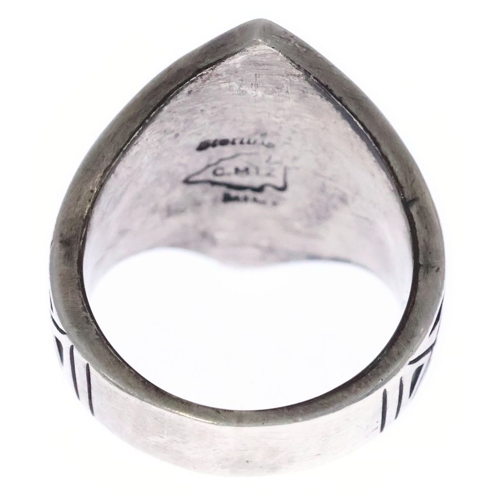 INDIAN JEWELRY インディアンジュエリー ナバホ族 Calvin Martinez カルヴィンマルチネス ソノランゴールド リング シルバー