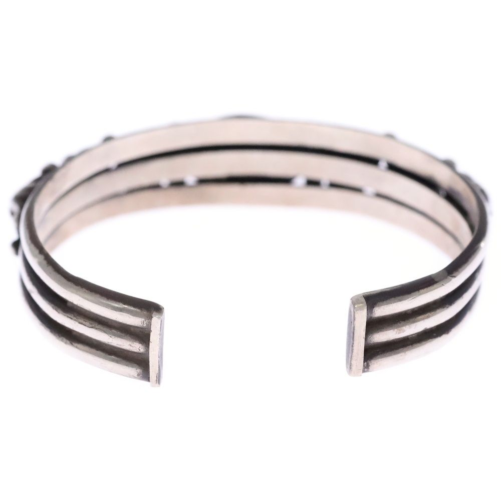 INDIAN JEWELRY インディアンジュエリー ナバホ族 Edison Sandy Smith エディソンサンディスミス スタンプワーク バングル