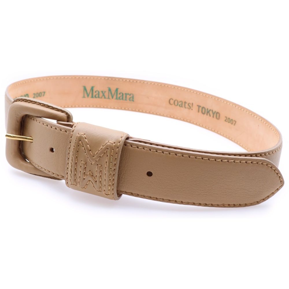 Max Mara (マックスマーラ) COATS! TOKYO レザー ロゴエンブロイダリー