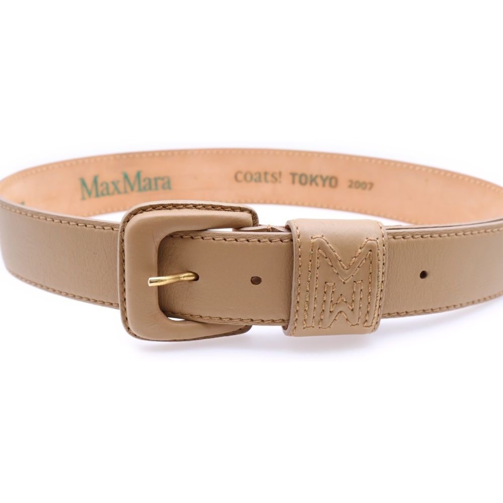 Max Mara (マックスマーラ) COATS! TOKYO レザー ロゴエンブロイダリー