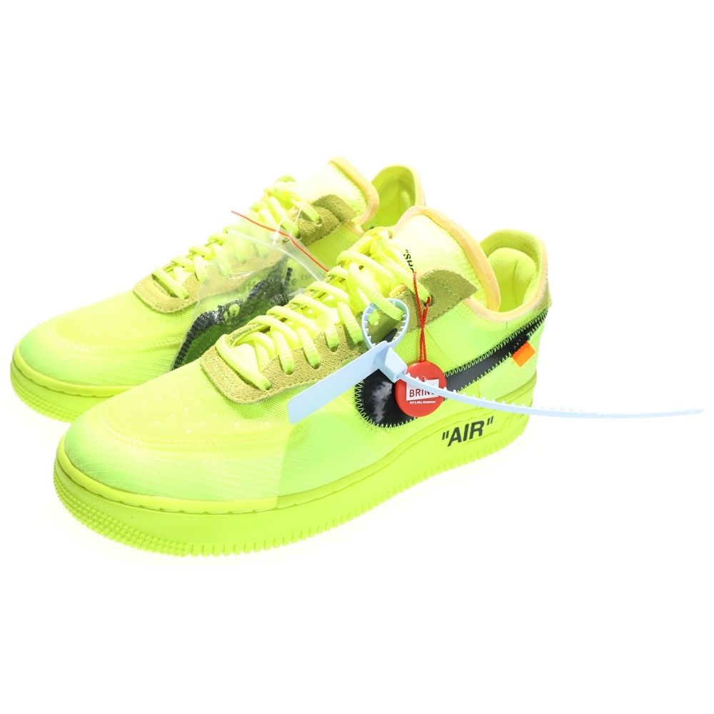 NIKE ナイキ ×OFF-WHITE THE 10 AIR FORCE 1 LOW VOLT オフホワイト エアフォース ローカットスニーカー イエロー US 10|28 cm AO 4606-700