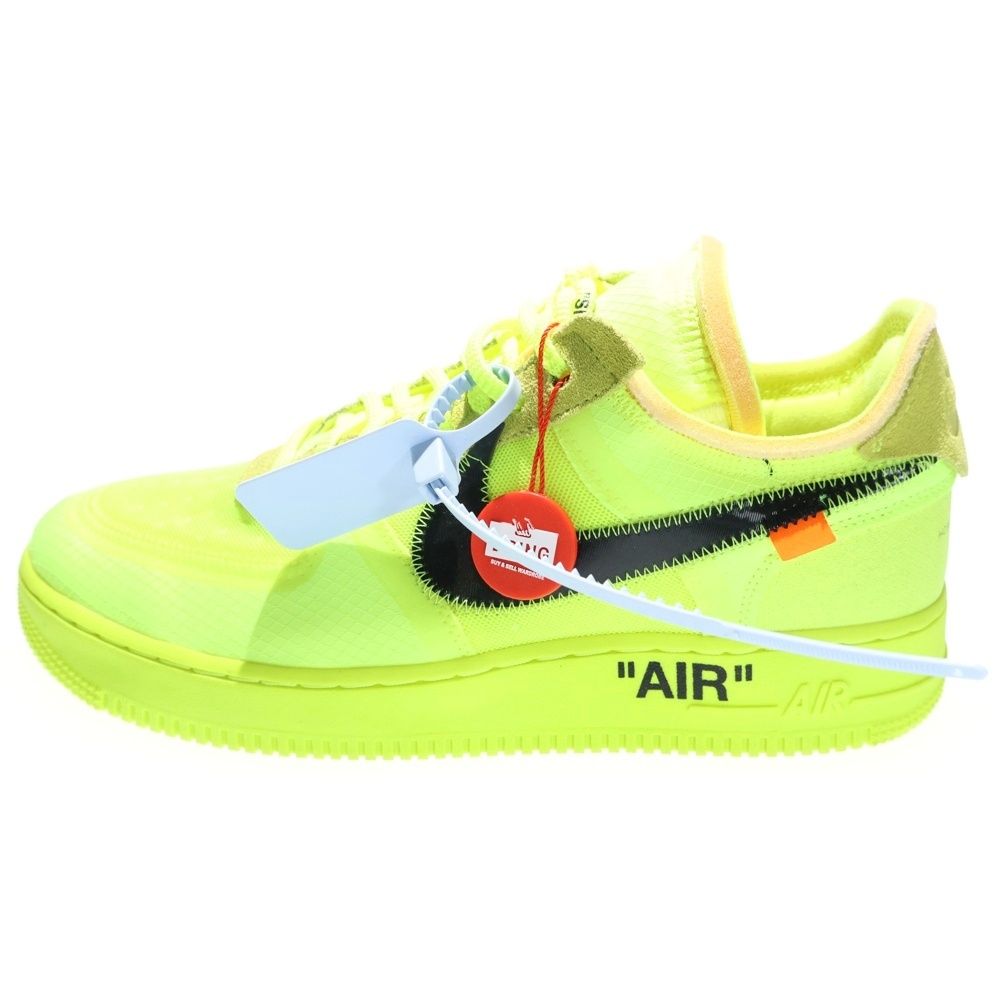 NIKE ナイキ ×OFF-WHITE THE 10 AIR FORCE 1 LOW VOLT オフホワイト エアフォース ローカットスニーカー イエロー US 10|28 cm AO 4606-700