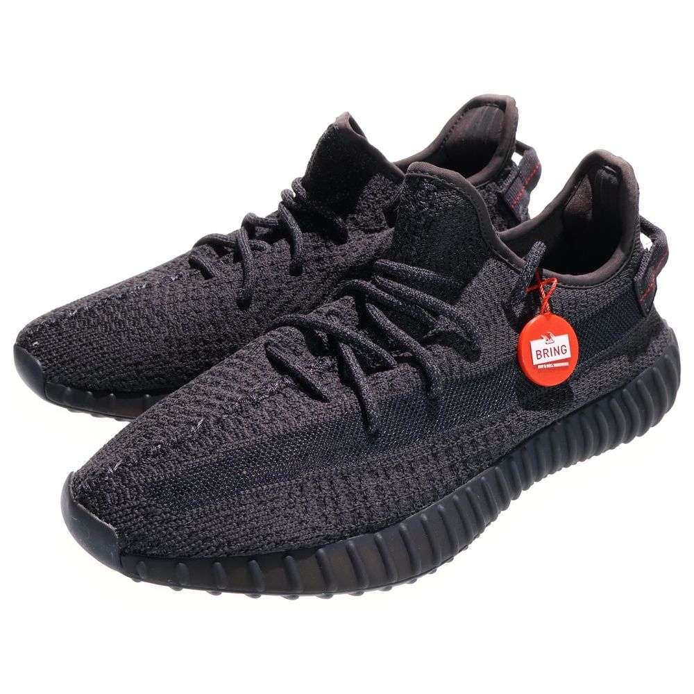 adidas アディダス YEEZY BOOST 350 V 2 BLACK イージーブースト リフレクティブ ローカットスニーカー ブラック US 10|28 cm FU 9007