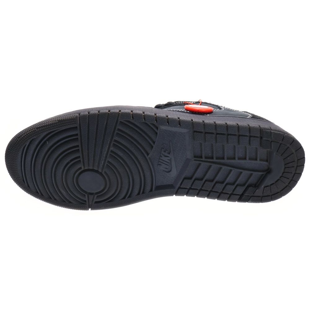  NIKE ナイキ ×TRAVIS SCOTT AIR JORDAN 1 LOW OG SP トラヴィススコット エアジョーダン1 ブラックファントム ローカットスニーカー ブラック US 10.5|28.5 cm DM 7866-001 スニーカー 靴