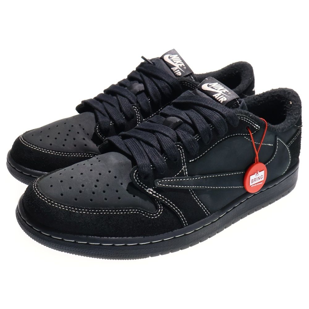 NIKE ナイキ ×TRAVIS SCOTT AIR JORDAN 1 LOW OG SP トラヴィススコット エアジョーダン1 ブラックファントム ローカットスニーカー ブラック US 10.5|28.5 cm DM 7866-001