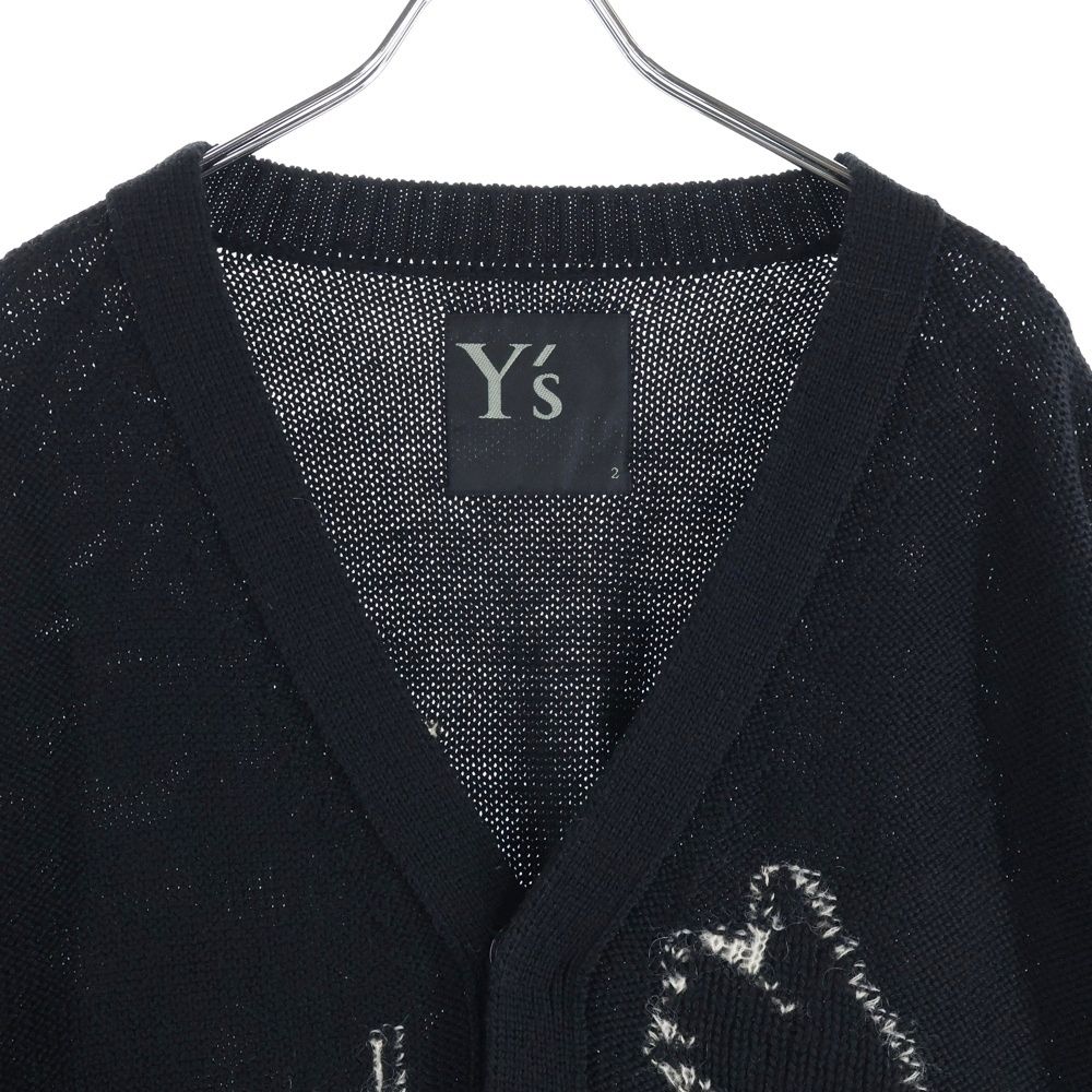 Y's (ワイズ) REVERSIBLE INTARSIA W JQ CARDIGAN リバーシブル