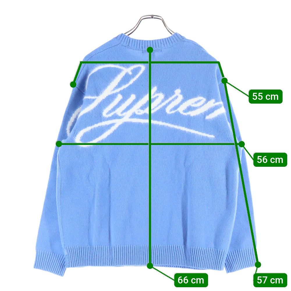 SUPREME (シュプリーム) 25AW Angora Script Sweater バックロゴ