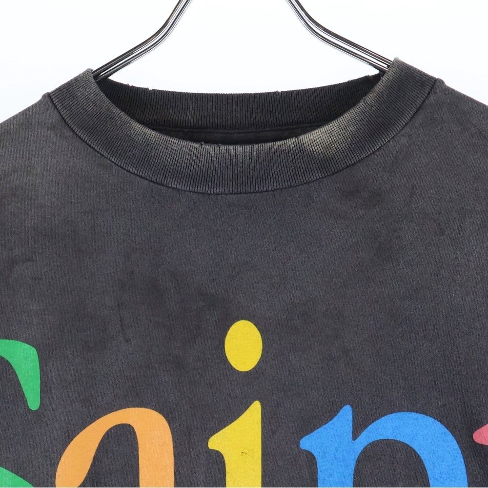 正規品　セントマイケル　ロンT レインボー SAINT MICHAEL (セントマイケル) RAINBOW LS TEE SAINT レインボー