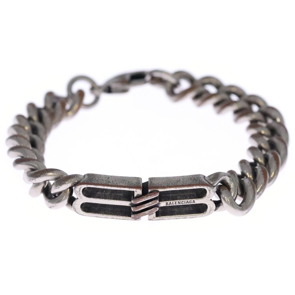 BALENCIAGA (バレンシアガ) BB Icon Gourmette BBロゴ チェーン