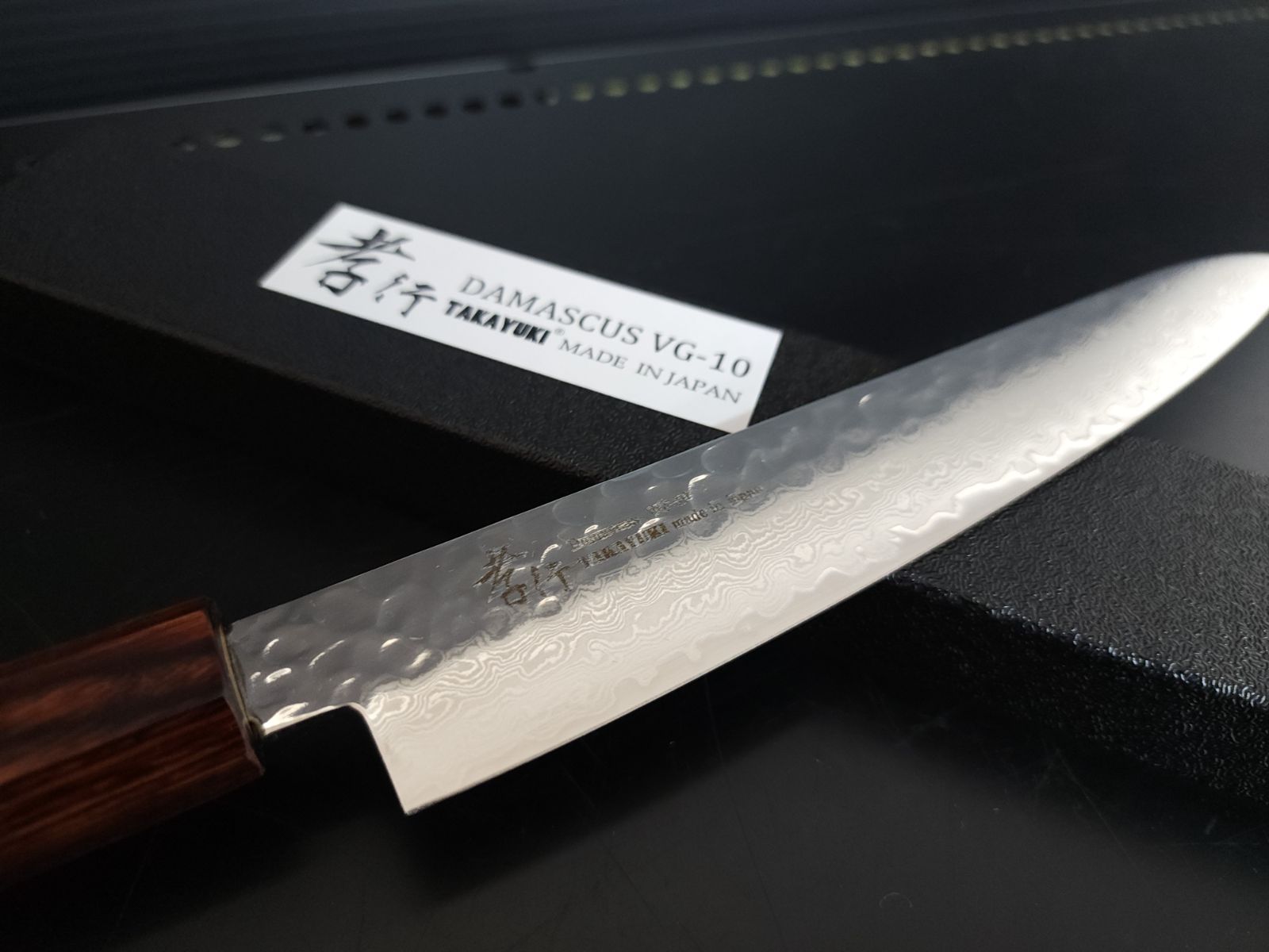 人気商品！】堺孝行 33層槌目ダマスカス和式ペティナイフ 180mm - メルカリ