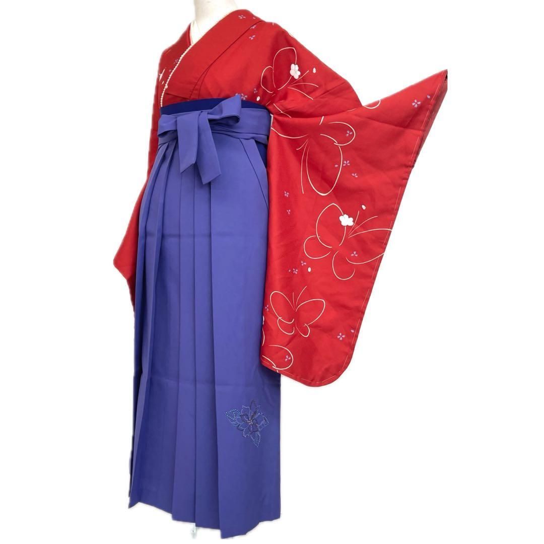 着物と帯 時流 L 2587◆卒業式袴 5点◆ セット ラインストーン M