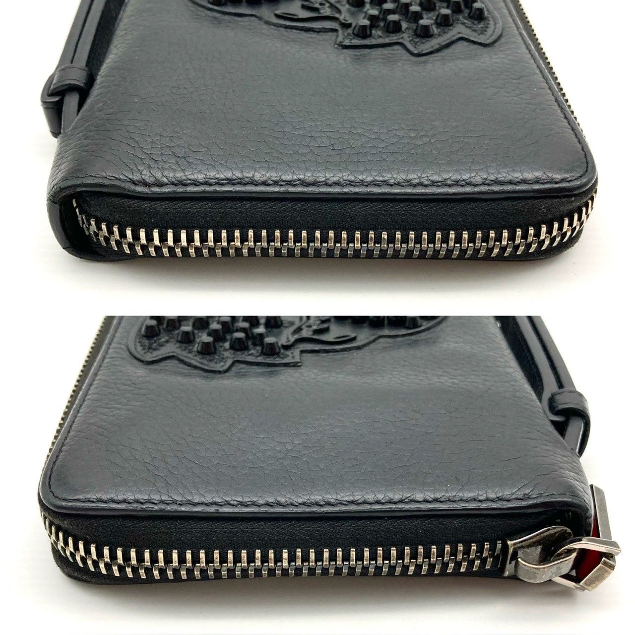 クリスチャンルブタン パネトーネ トラベルケース 長財布 スタッズ レザー 黒 クリスチャンルブタン パネトーネ トラベルケース 長財布 スタッズ