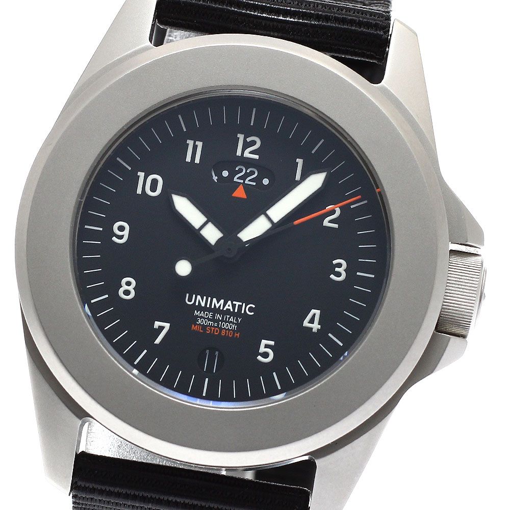 ウニマティック UT 4-GMT ツールウォッチ デイト クォーツ メンズ 保証書付き_932634