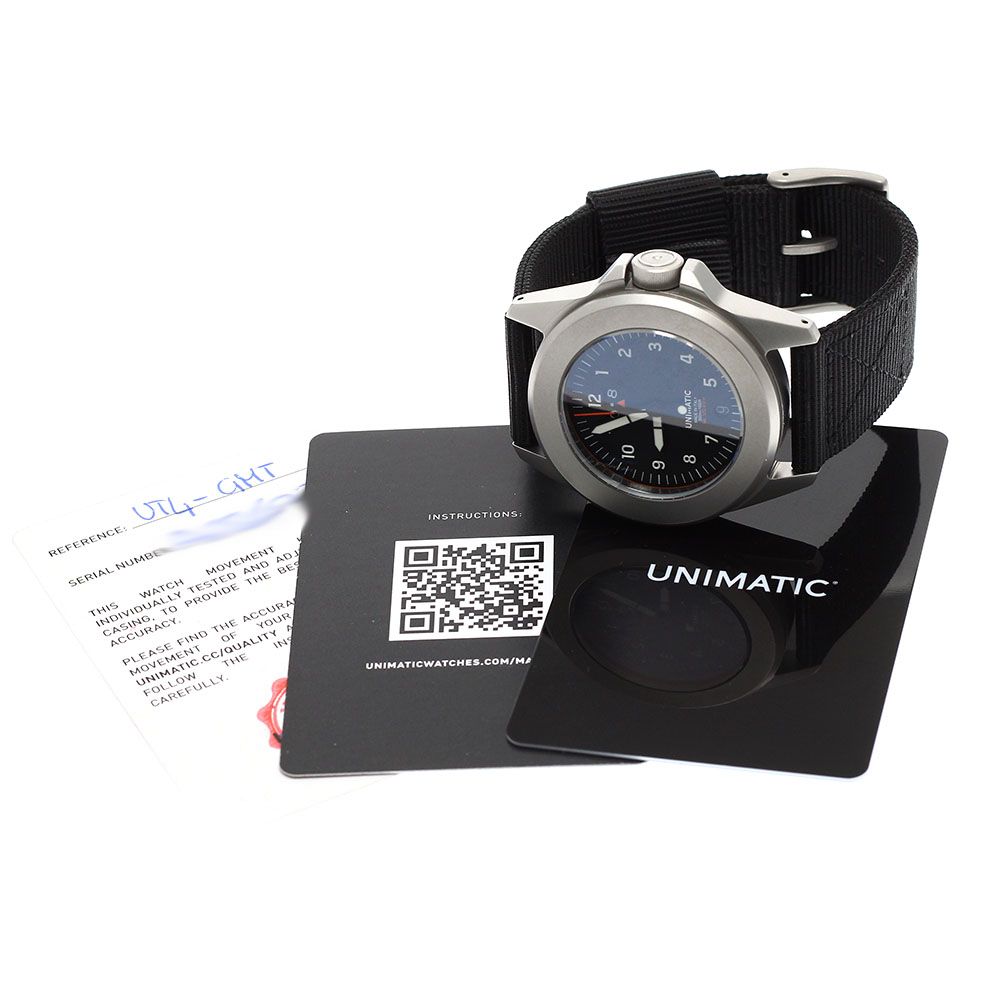 ウニマティック UNIMATIC UT4-GMT ツールウォッチ デイト クォーツ