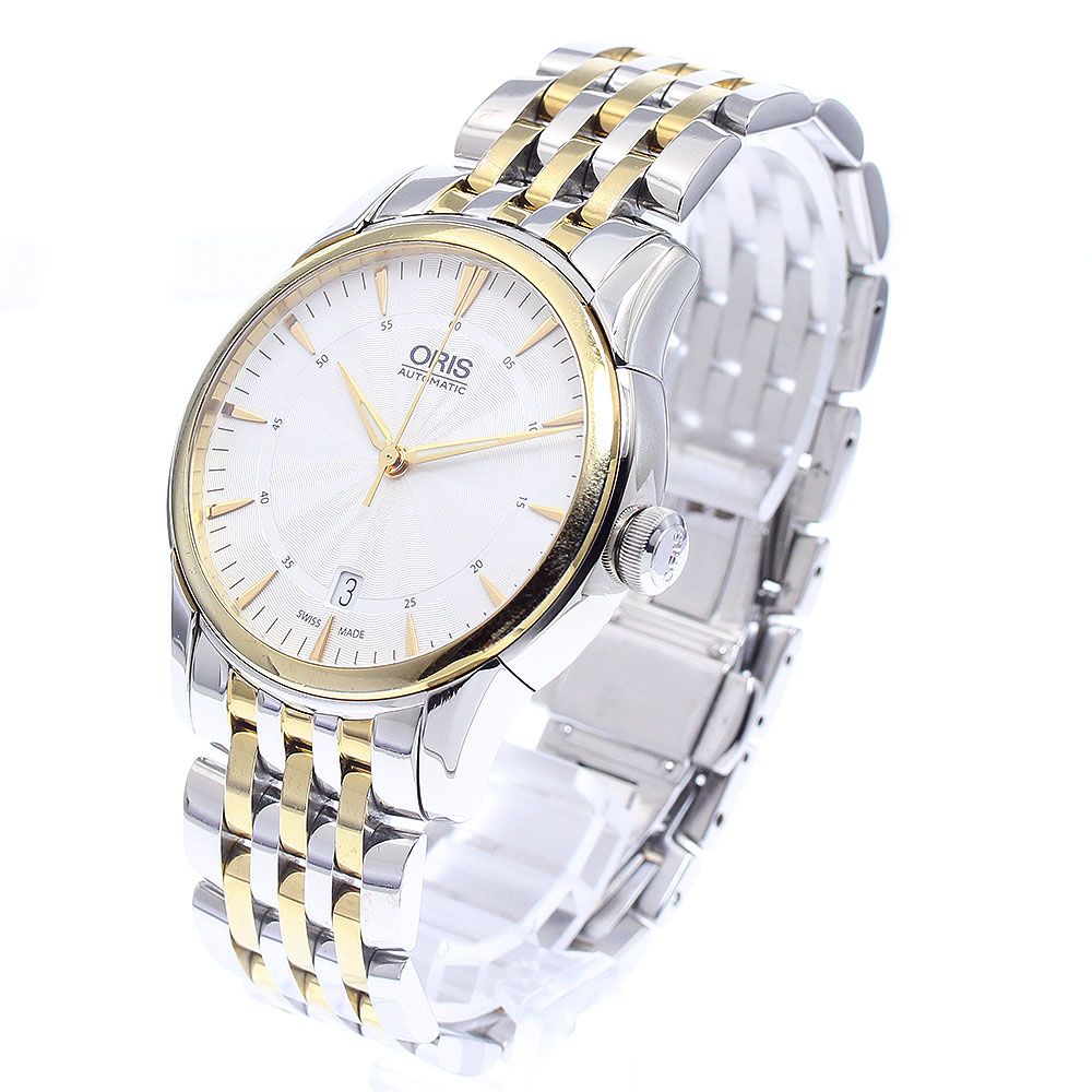 オリス ORIS 7670 アートリエ デイト 自動巻き メンズ _934308