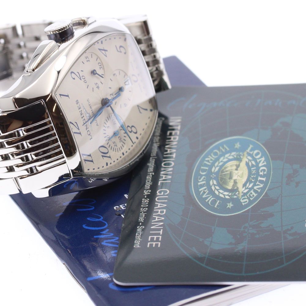 ロンジン L 2.643.4 エヴィデンツァ クロノグラフ デイト 自動巻き メンズ 保証書付き_919197