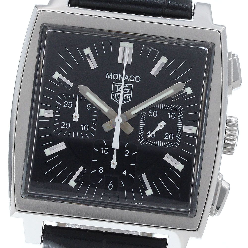 タグホイヤー TAG HEUER CW2111 0 モナコ クロノグラフ デイト 自動巻き メンズ _935130