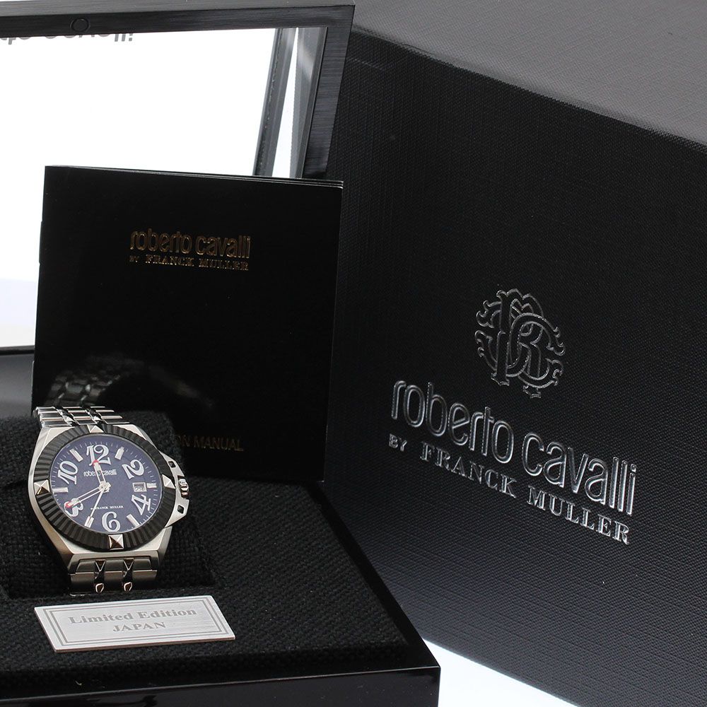 ロベルトカヴァリ Roberto Cavalli by.フランクミュラー デイト クォーツ メンズ き_934393