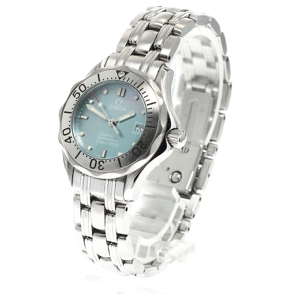 オメガ OMEGA 2085.71 シーマスター300 デイト クォーツ レディース _932385
