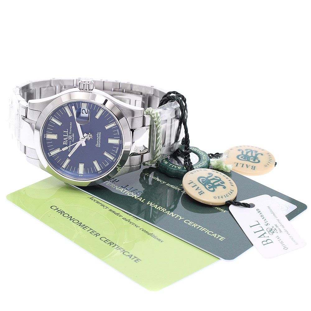 ボールウォッチ NM 9032 C-S 1 CJ-BK エンジニアM マーベライト デイト 自動巻き メンズ ♥品 保証書付き_935384