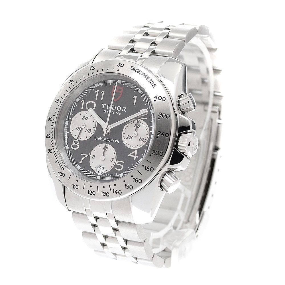 チュードル TUDOR 20300 スポーツライン クロノグラフ デイト 自動巻き メンズ _935201