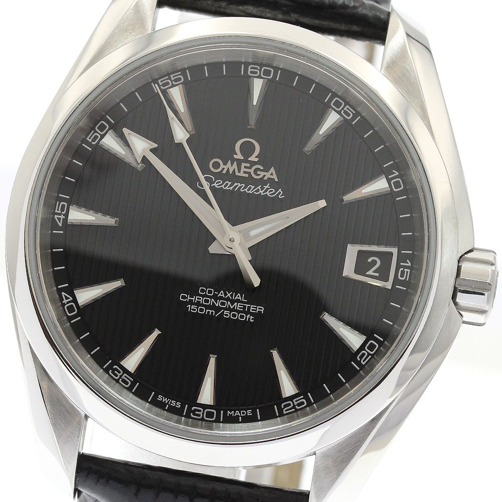 オメガ OMEGA 231.13.39.21.01.001 シーマスター アクアテラ デイト 自動巻き メンズ 保証書付き_934125