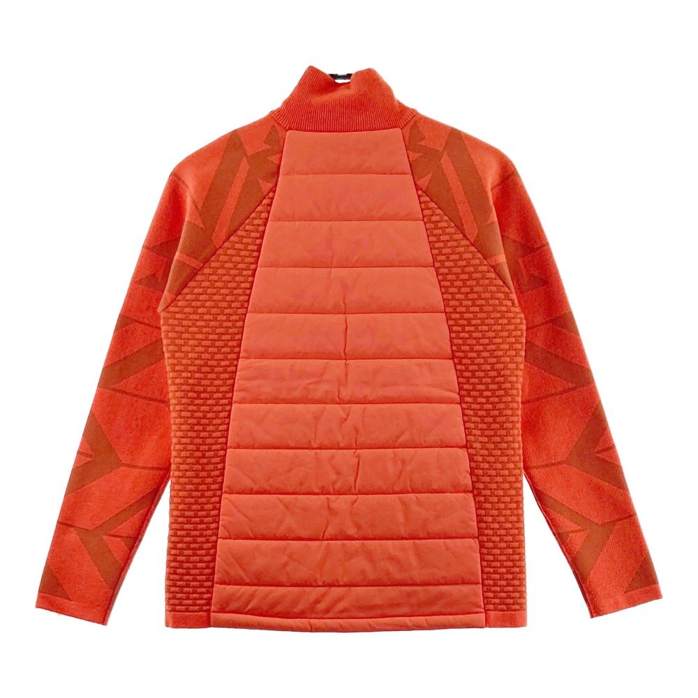 サイズ S GOLF デサントゴルフ 中綿切替ジャケット オレンジ系 ゴルフウェア メンズ ストスト