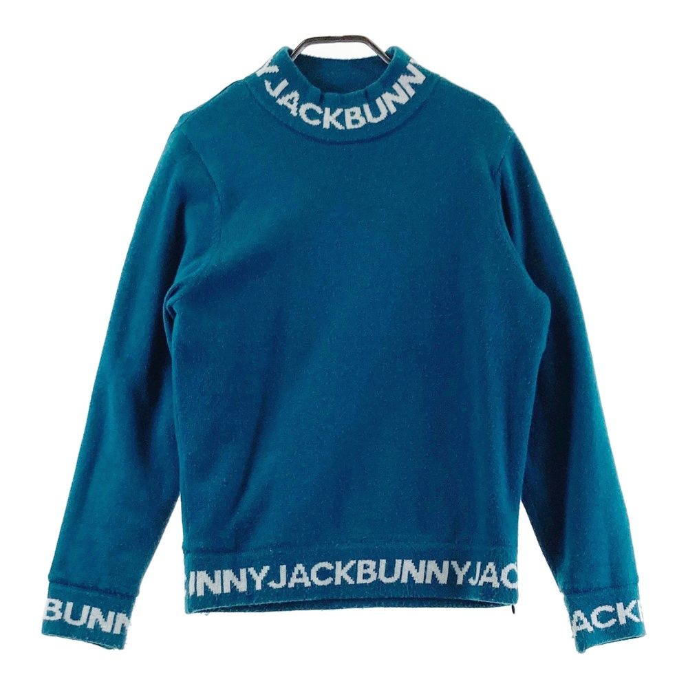 サイズ 0 JACK BUNNY ジャックバニー 裏地付きニットセーター ブルー系 ゴルフウェア レディース ストスト