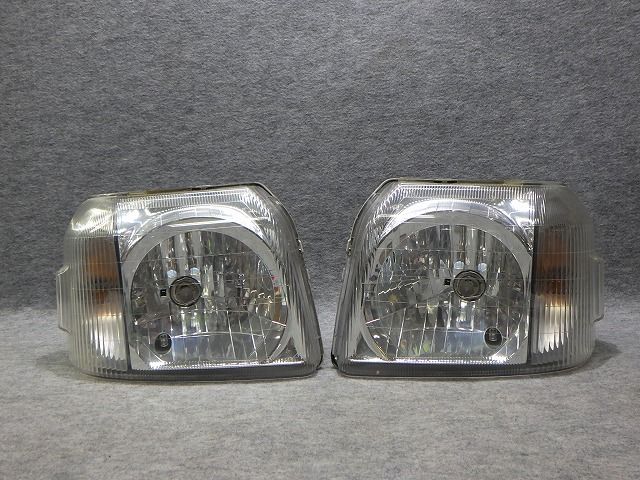 バモス ヘッドライト 左右 ハロゲン HM1/2 前期 100-22335 レべ無