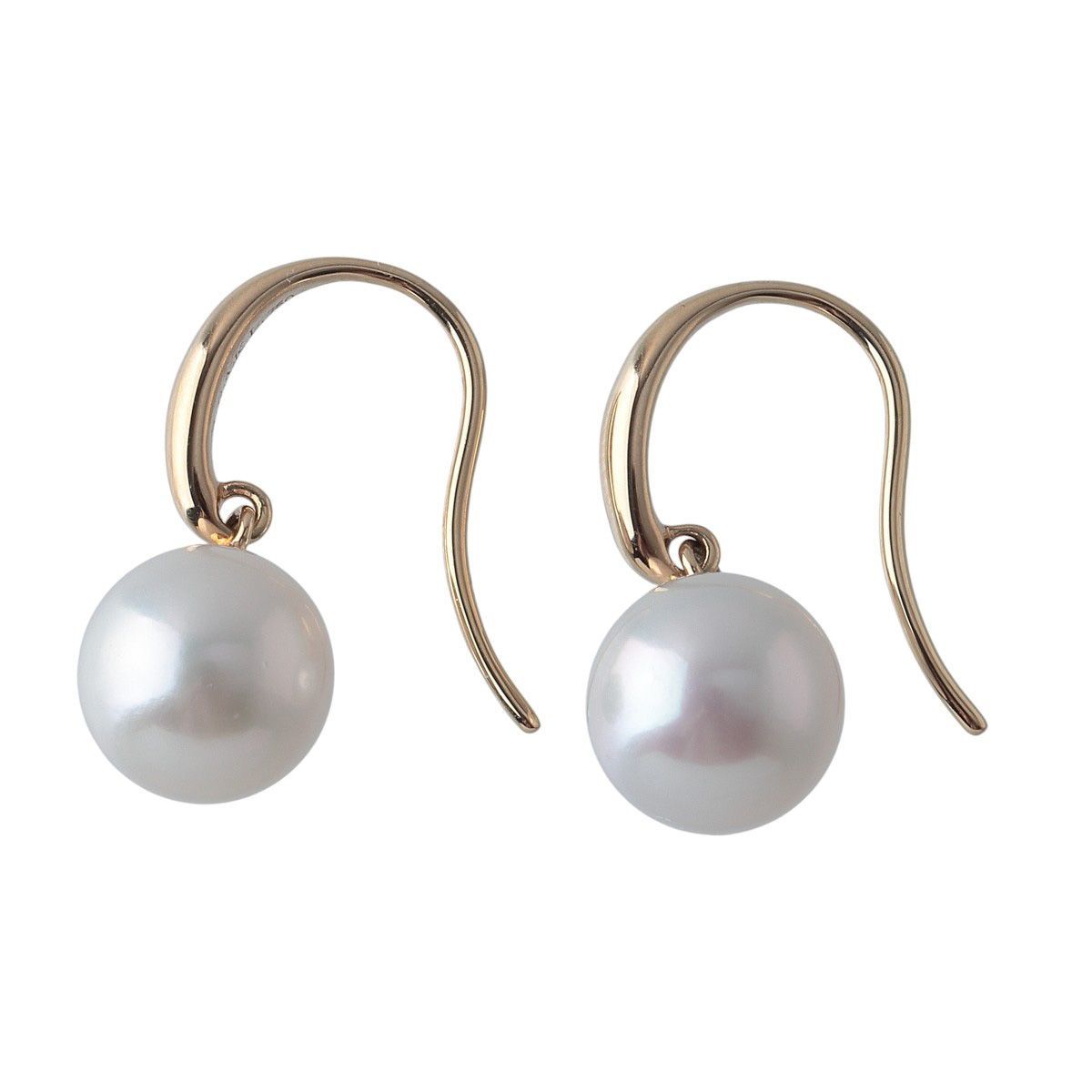 TASAKI ホワイトパール 片耳用フックピアス タサキ パール ピアス フックタイプ アコヤパール8.4mm 750YG 新品