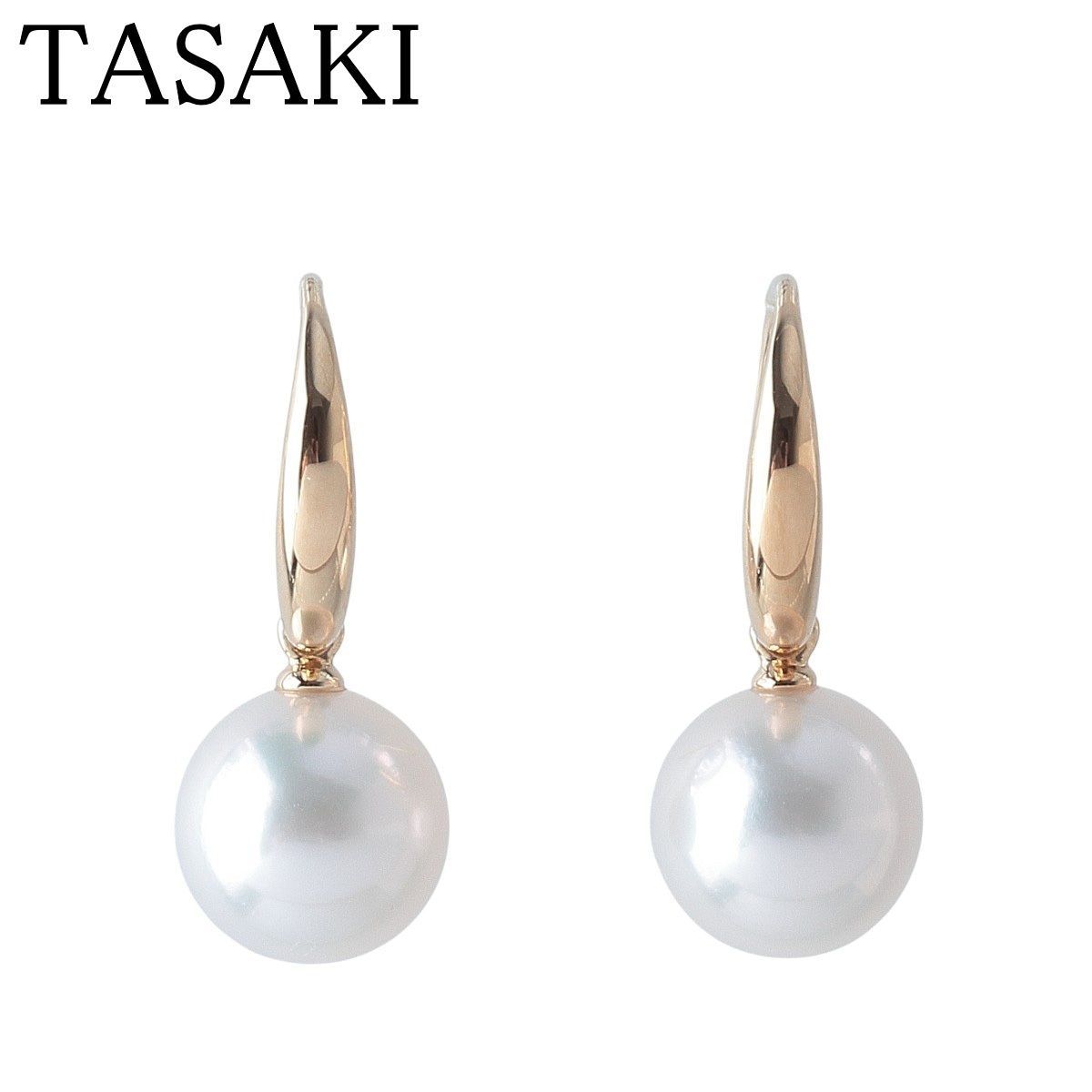 タサキ パール ピアス フックタイプ アコヤパール8.4mm 750YG 新品