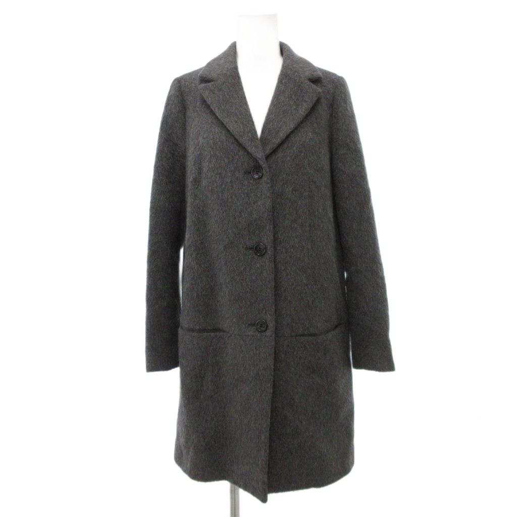 バビロン BABYLONE 美品 チェスターコート シャギー アルパカ混 36