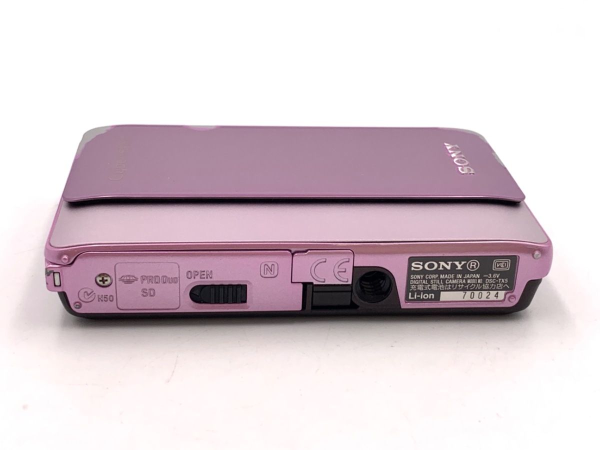  並品 ソニー Cyber-shot DSC-TX 5 ピンク コンパクトデジタルカメラ デジタルカメラ