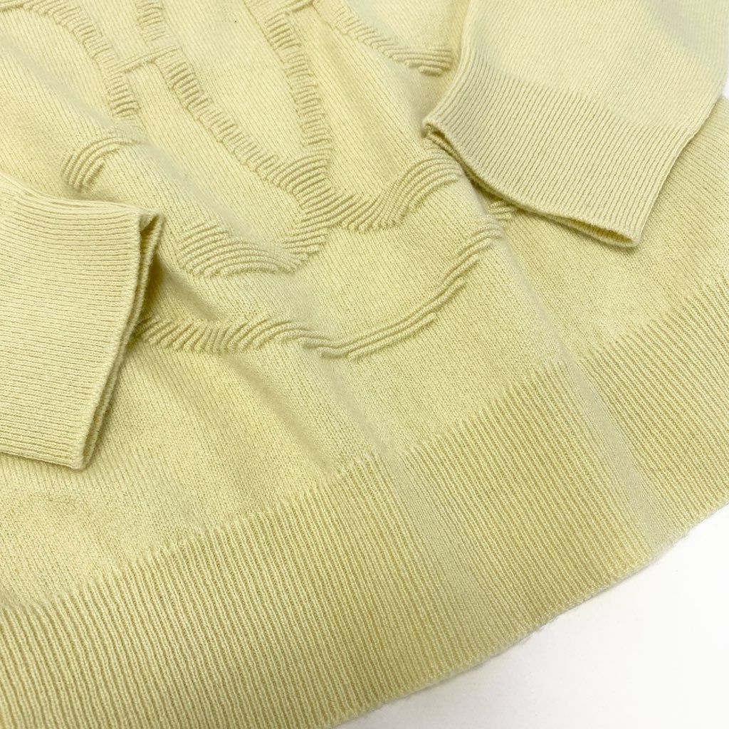 29a9 HERMES エルメス Hリフト クルーネック ニットセーター カシミヤ  