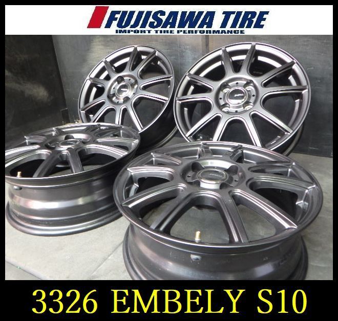 3326 B ▲EMBELY S 10▲15 x 5.5 J 4穴 100 42▲4本