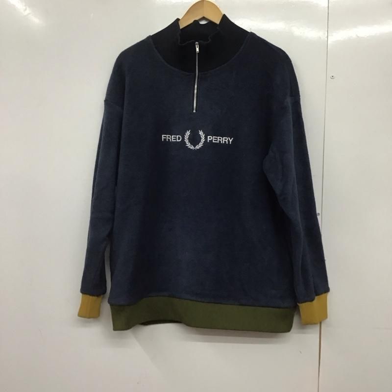 FRED PERRY フレッドペリー ニット セーター 長袖 長袖フリースジャケット 長袖カットソー ジップアップカラー