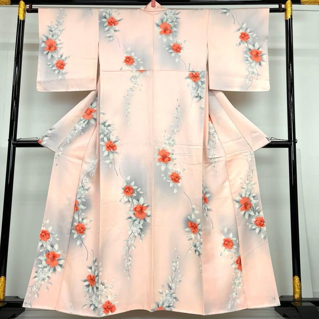 着物と帯 時流 K 2566◆正絹 小紋◆♥品 ピンク