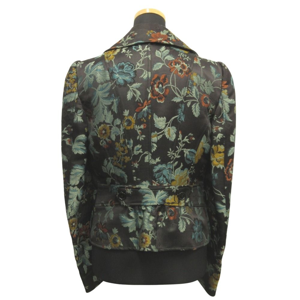 ETRO エトロ ブルゾン（その他） レディース 【古着】【中古】 良品 ETRO エトロ フラワー ジャガード ジャケット ブルゾン シルク混