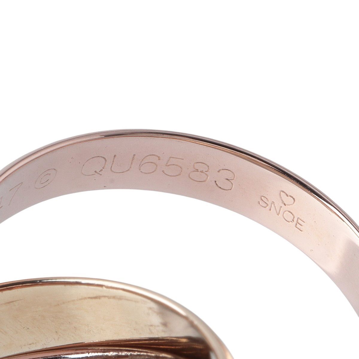 Cartier　カルティエ　トリニティリング 750YG/WG/PG 47号　箱 Cartier カルティエ トリニティリング 750YG/WG/PG 47号 箱