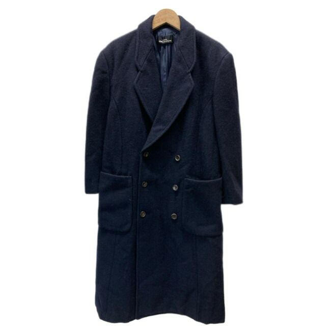 tricot COMME des GARCONS チェスターコート ロングコート ウールコート アウター ロング丈 無地 ダブルボタン フロントポケット 日本製 ドメスティック 古着