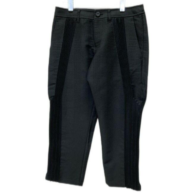 ISSEY MIYAKE テーパードパンツ スラックス ボトムス 無地 ジップフライ プリーツ 切替 日本製 ドメスティック 古着